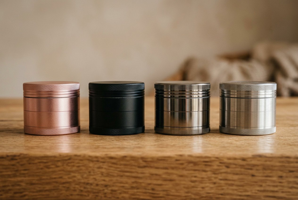 Grinder Materials Compared : Aluminium, Steel, Wood and Acrylic